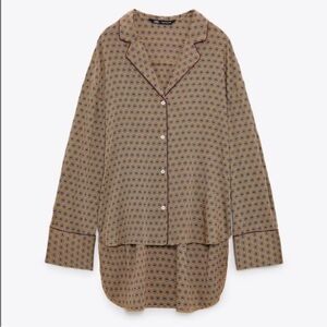 Zara Pajama Style Shirt Sz. XL EUC